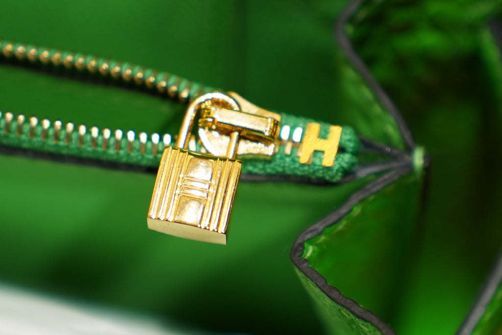 Hermes | Kelly To Go Wallet – Crocodile – Green – Gold Hardware