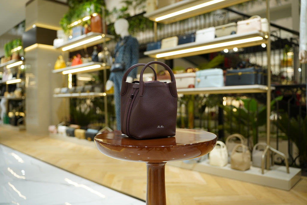 Loro Piana | Bale Bag (Small) – Leather – Brown – Gold Hardware