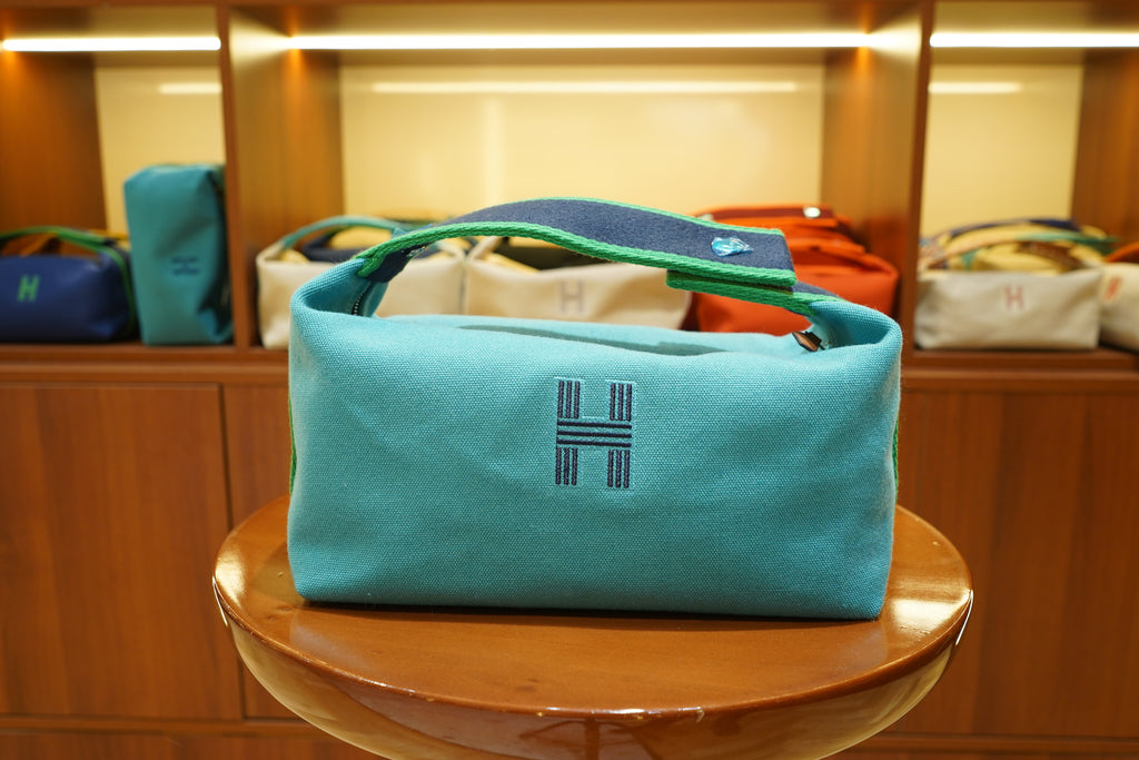 Hermes | Bride a Brac Large – Canvas – Blue – Silver Hardware