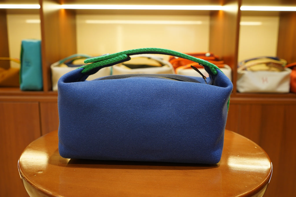 Hermes | Bride a Brac Small – Canvas – Blue – Green Hardware
