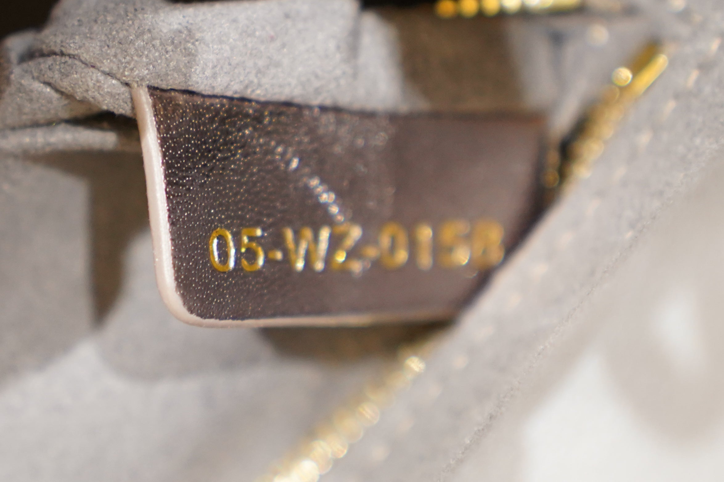 Dior | Lady Dior (Small) – Lambskin – Gray – Gold Hardware