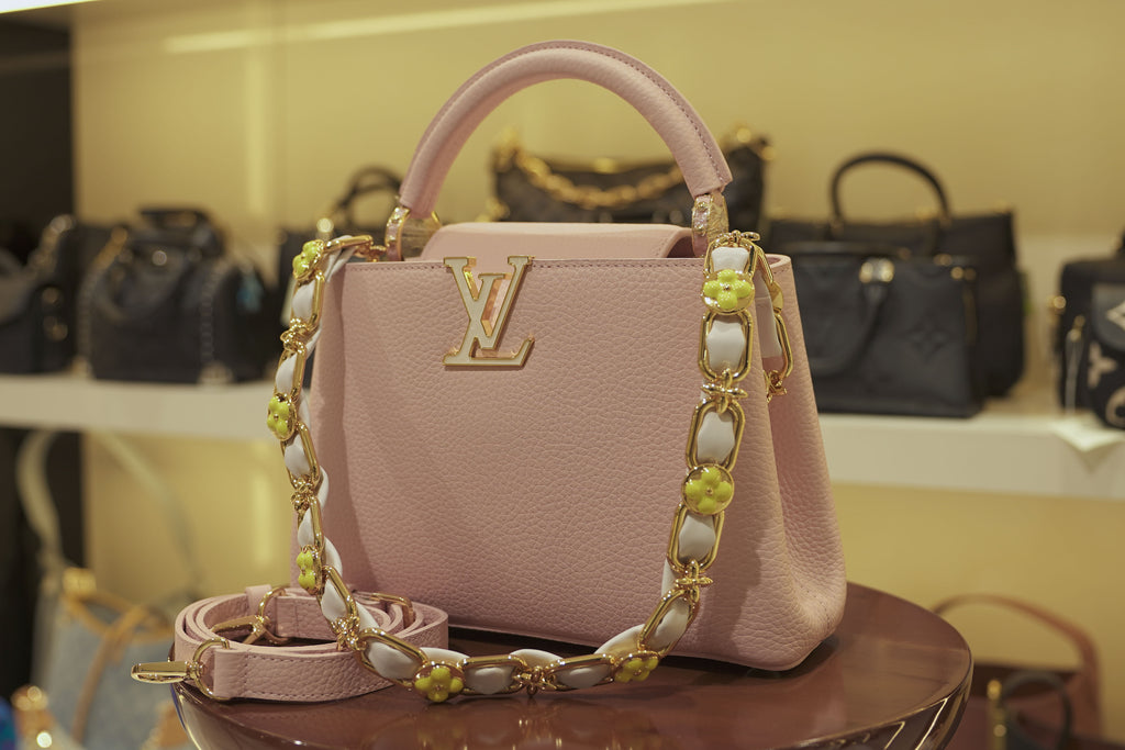 Louis Vuitton | Capucines – Leather – Pink – Gold Hardware