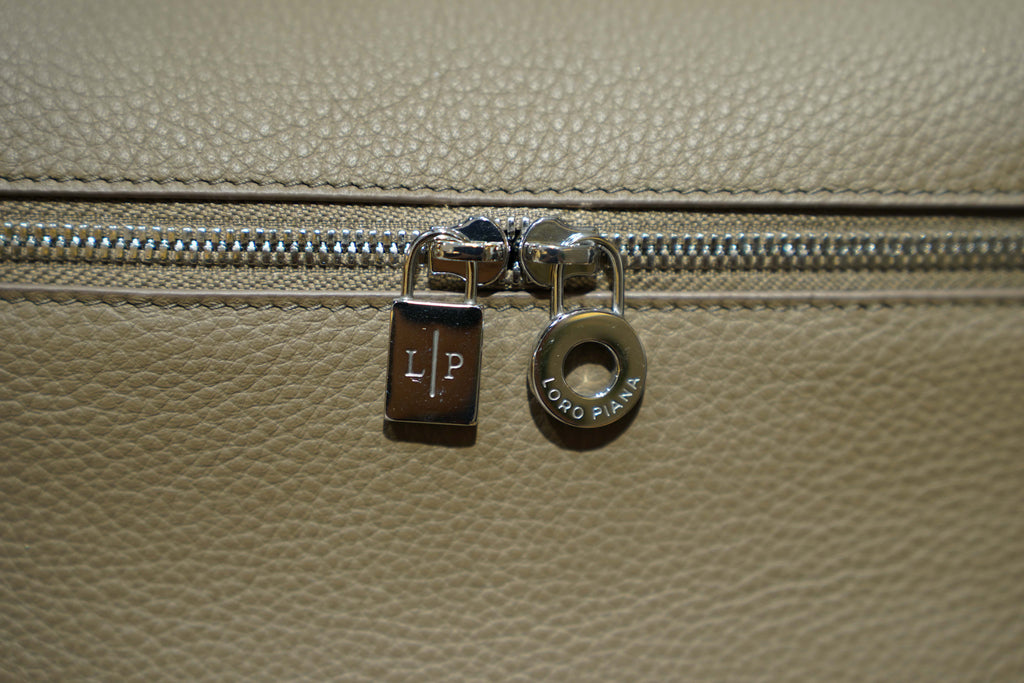 Loro Piana | Extra-Pocket-Backpack – Leather – Beige – Silver Hardware