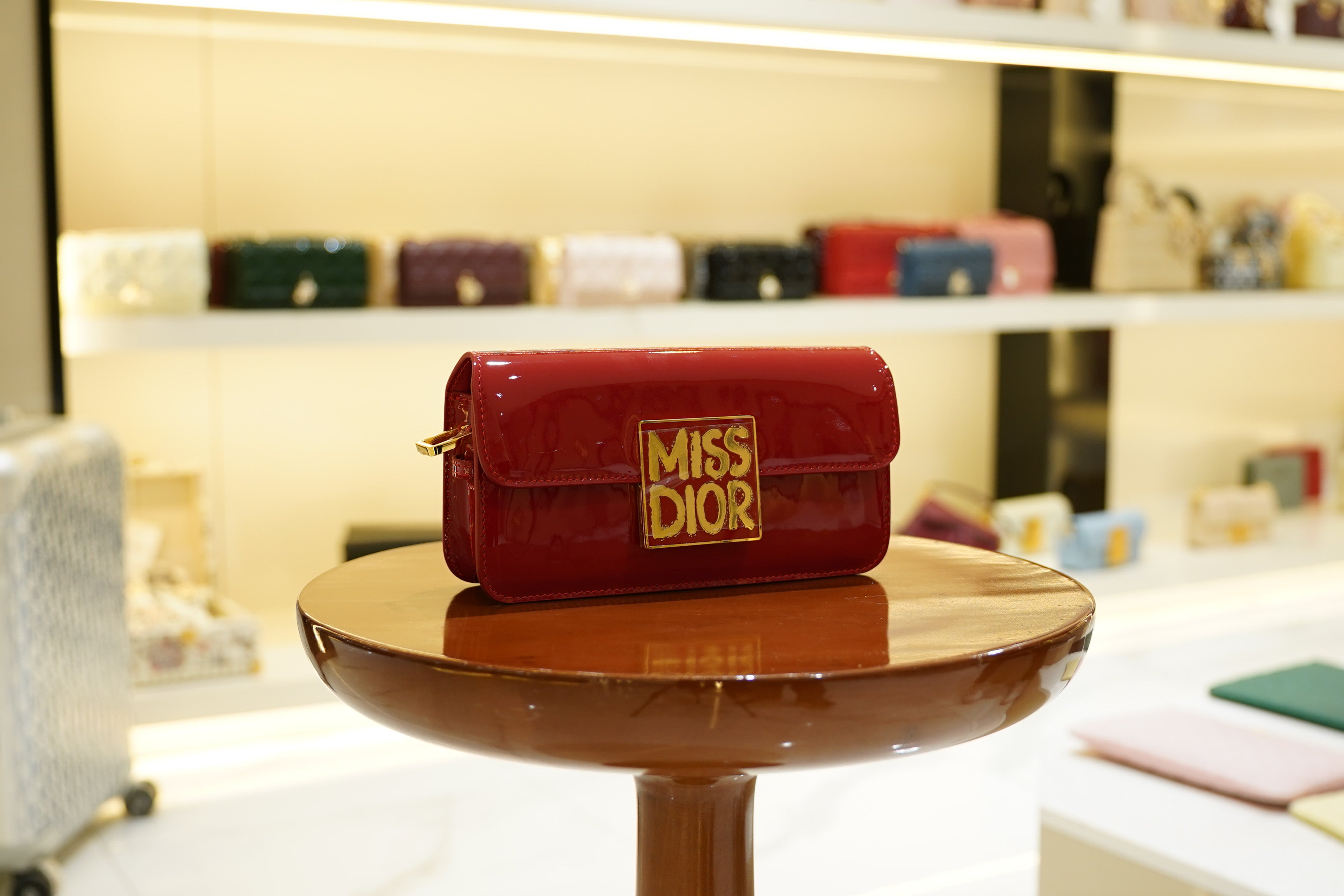 Dior | Miss Dior – Patent Leather – Red – Gold Hardware