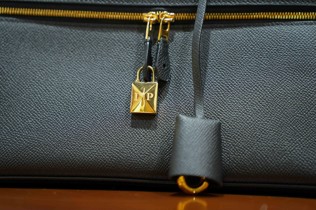Loro Piana | Extra Bag L27 – Leather – Black – Gold Hardware