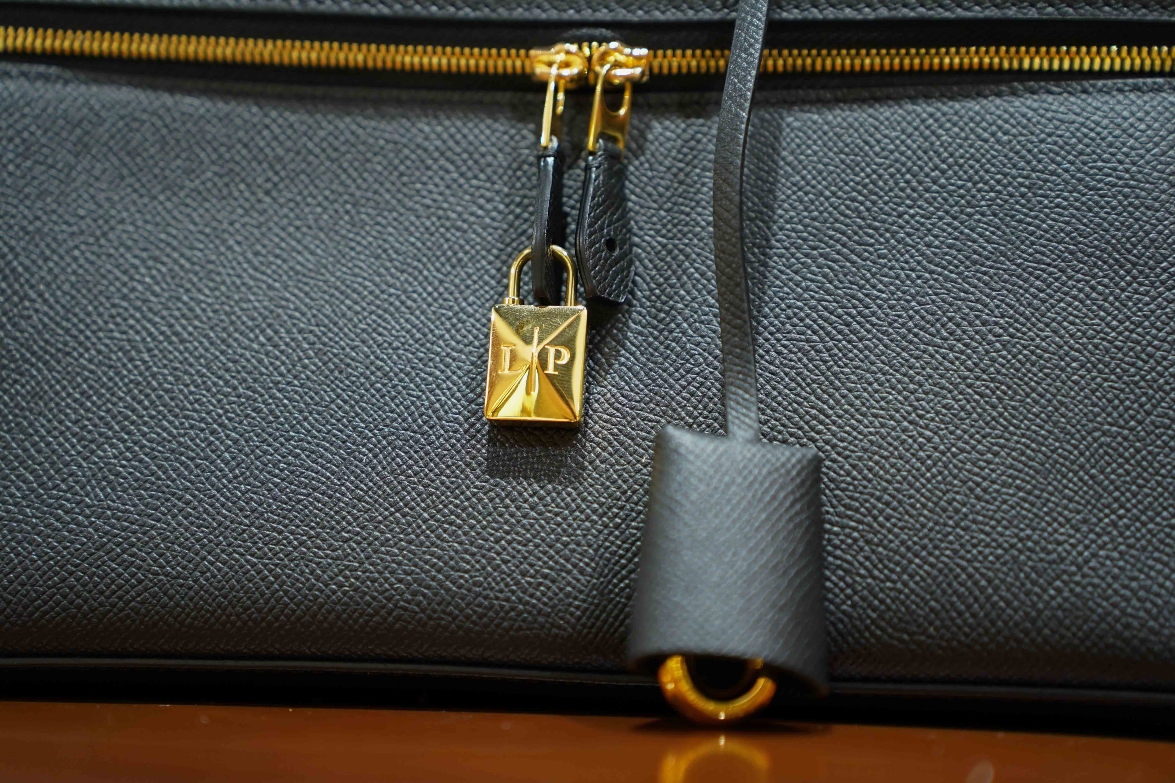 Loro Piana | Extra Bag L27 – Leather – Black – Gold Hardware