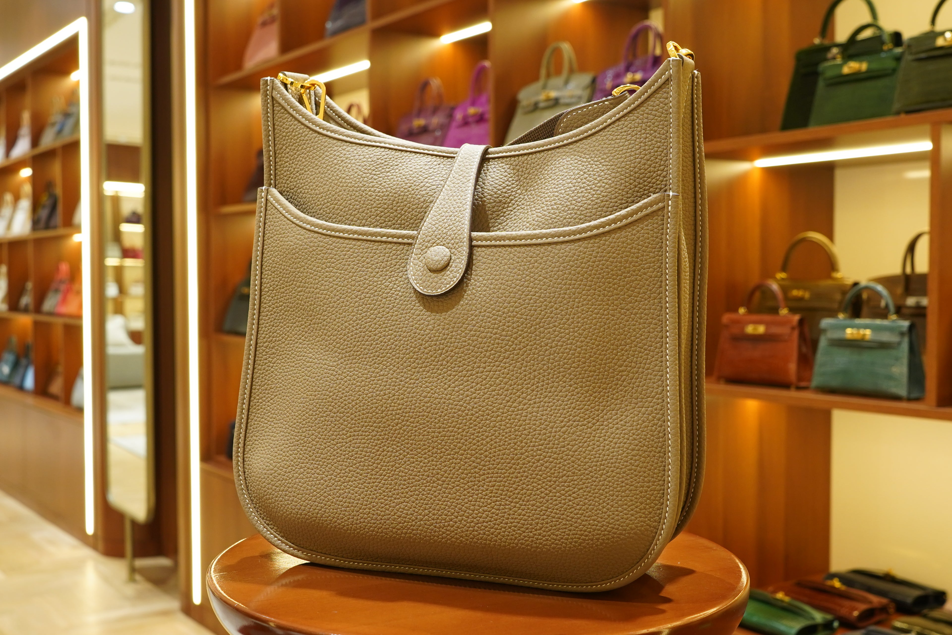 Hermes | Evelyne – Epsom – Beige – Gold Hardware