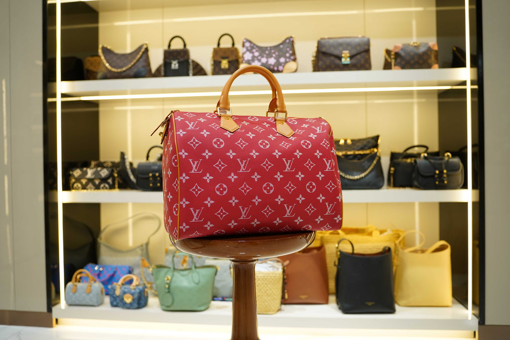 Louis Vuitton | Speedy – Canvas – Red – Gold Hardware