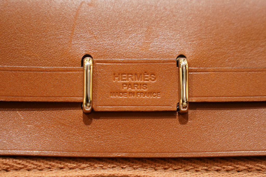 Hermes | Herbag Mini – Canvas – Beige – Silver Hardware