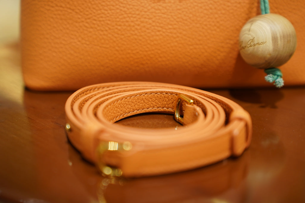Loro Piana | Extra-Pocket-L19 – Leather – Orange – Gold Hardware