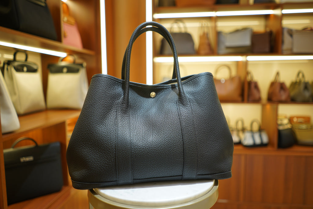 Hermes | Garden Party – Togo – Black – Gold Hardware