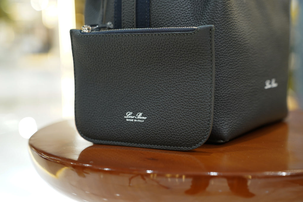 Loro Piana | Bale Bag (Large) – Leather – Black – Silver Hardware