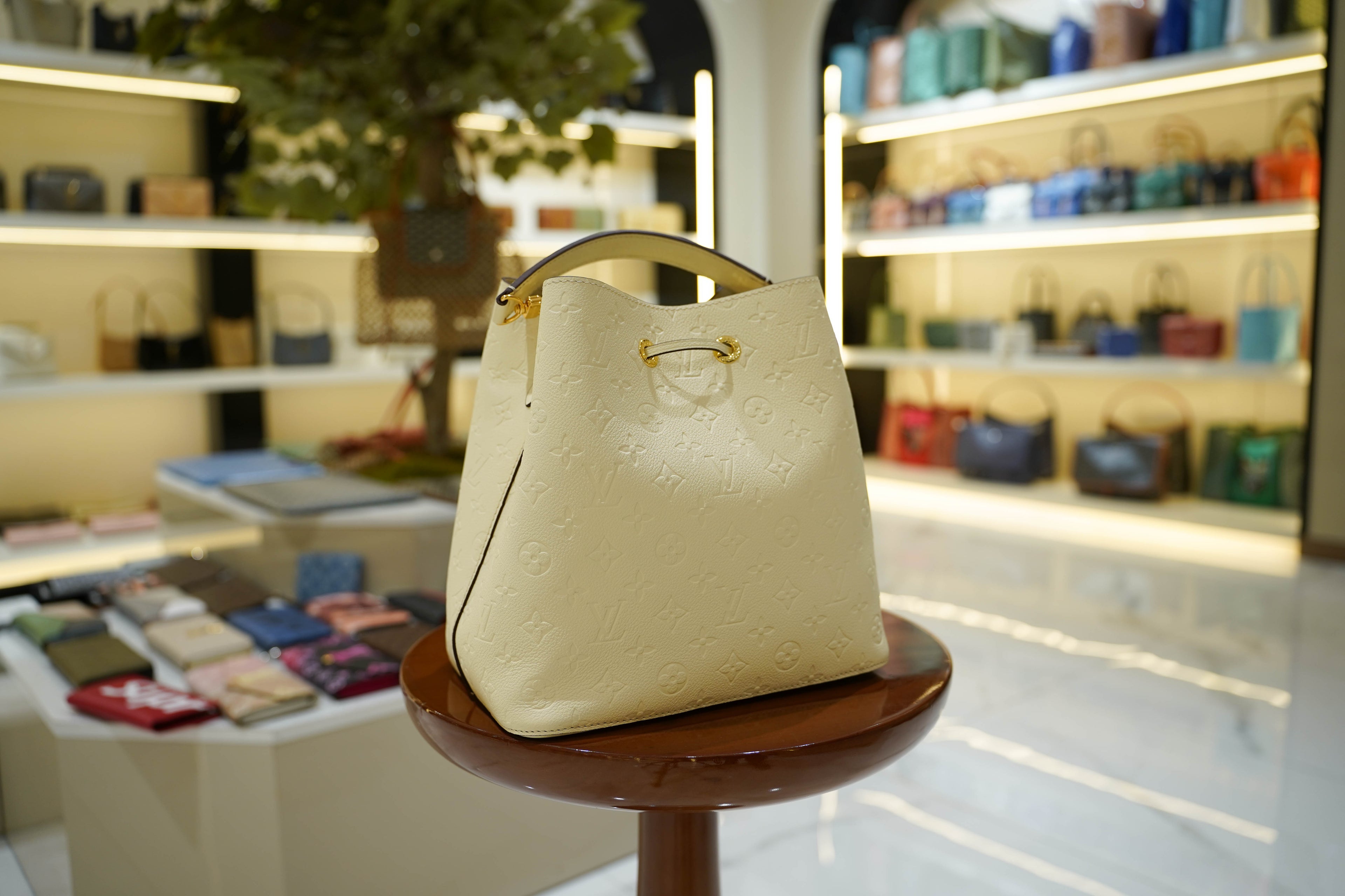 Louis Vuitton | Noé – Monogram Empreinte – Cream – Gold Hardware