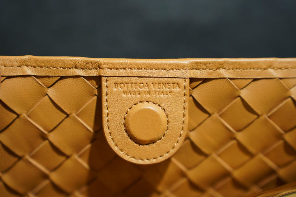 Bottega Veneta | Sardine – Intrecciato – Caramel – Gold Hardware