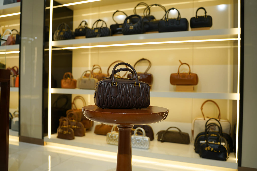 Miu Miu | Arcadie (Medium) – Leather – Brown – Gold Hardware