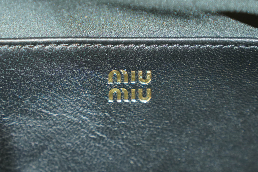 Miu Miu | Arcadie (Mini) – Matelassé – Black – Gold Hardware