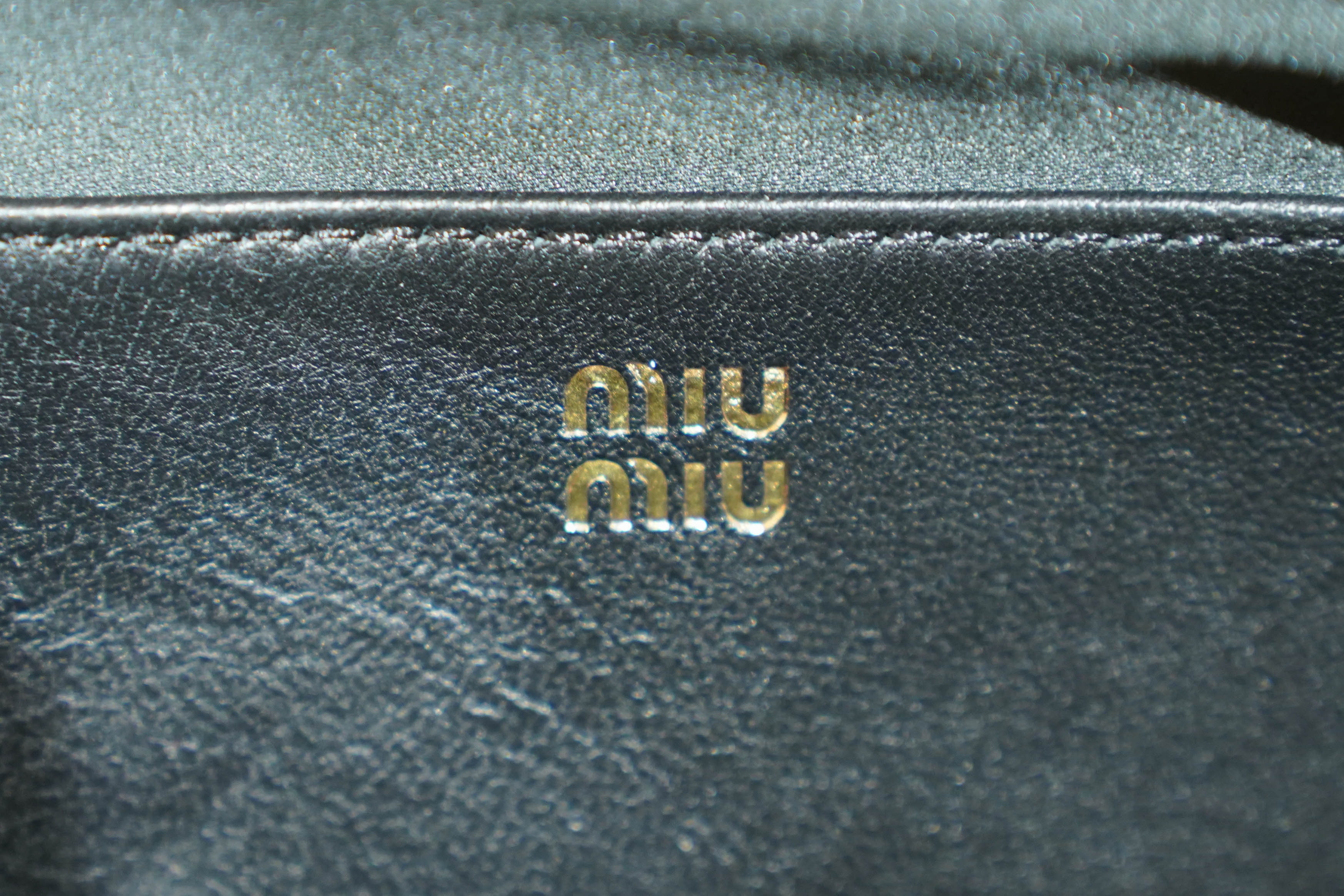 Miu Miu | Arcadie (Mini) – Matelassé – Black – Gold Hardware