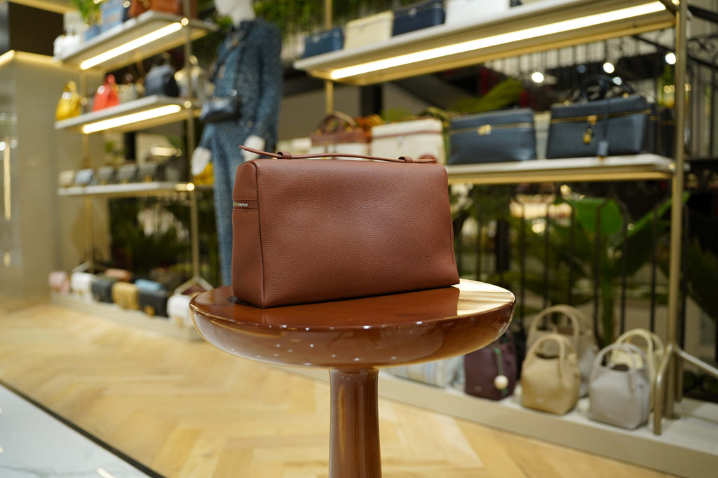 Loro Piana | Extra Bag L27 – Leather – Brown – Silver Hardware