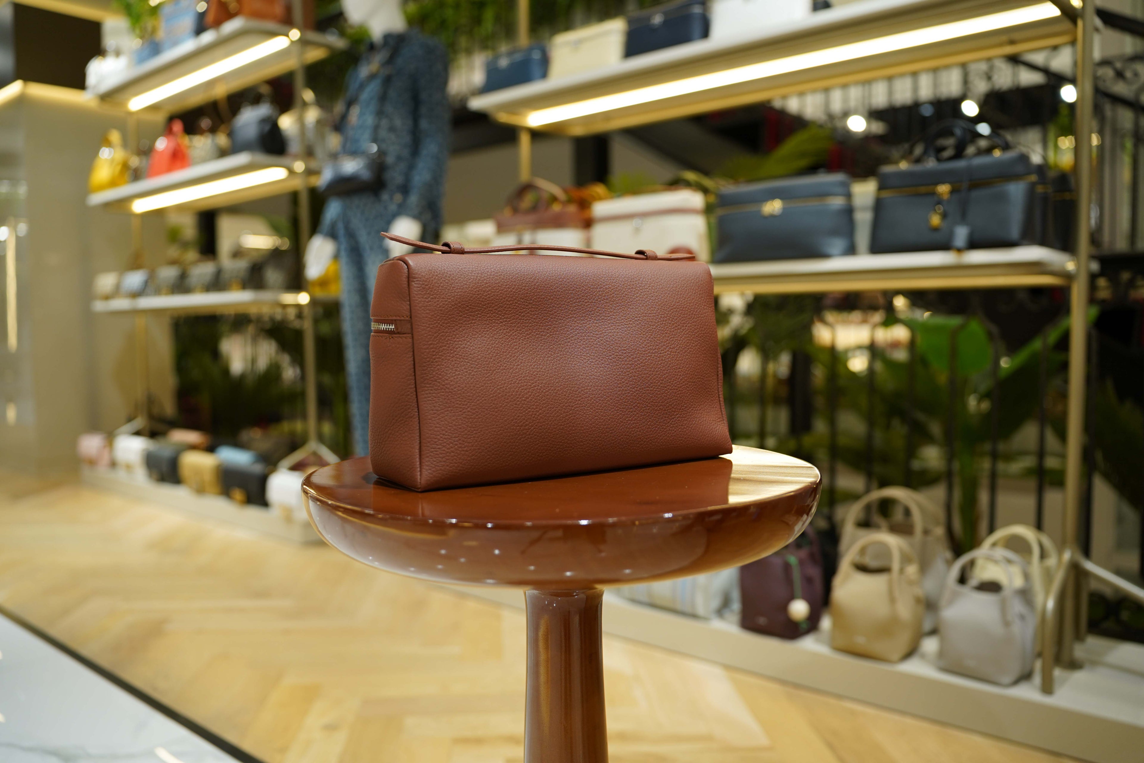 Loro Piana | Extra Bag L27 – Leather – Brown – Silver Hardware