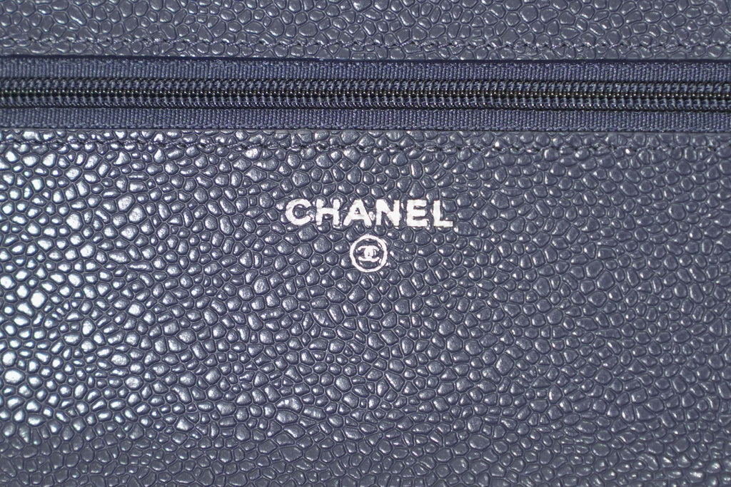 Chanel | Wallet on Chain – Caviar – Navy – Silver Hardware