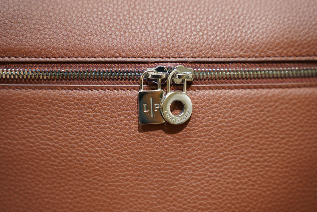 Loro Piana | Extra-Pocket-Backpack-L23.5 – Leather – Brown – Silver Hardware