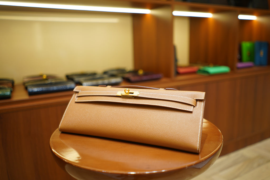 Hermes | Kelly Cut – Epsom – Beige – Gold Hardware