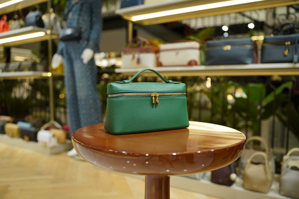 Loro Piana | Extra-Pocket-L19 – Leather – Green – Gold Hardware