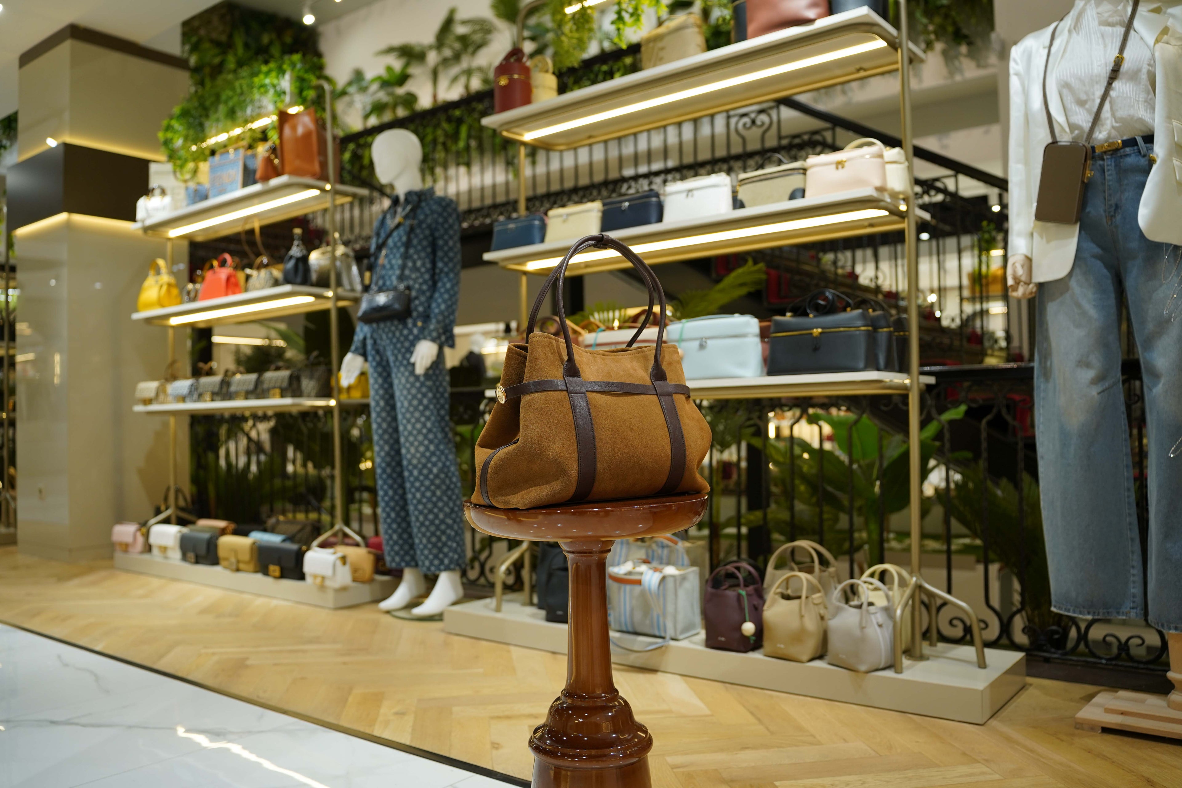 Loro Piana | Ghiera – Suede – Brown – Gold Hardware