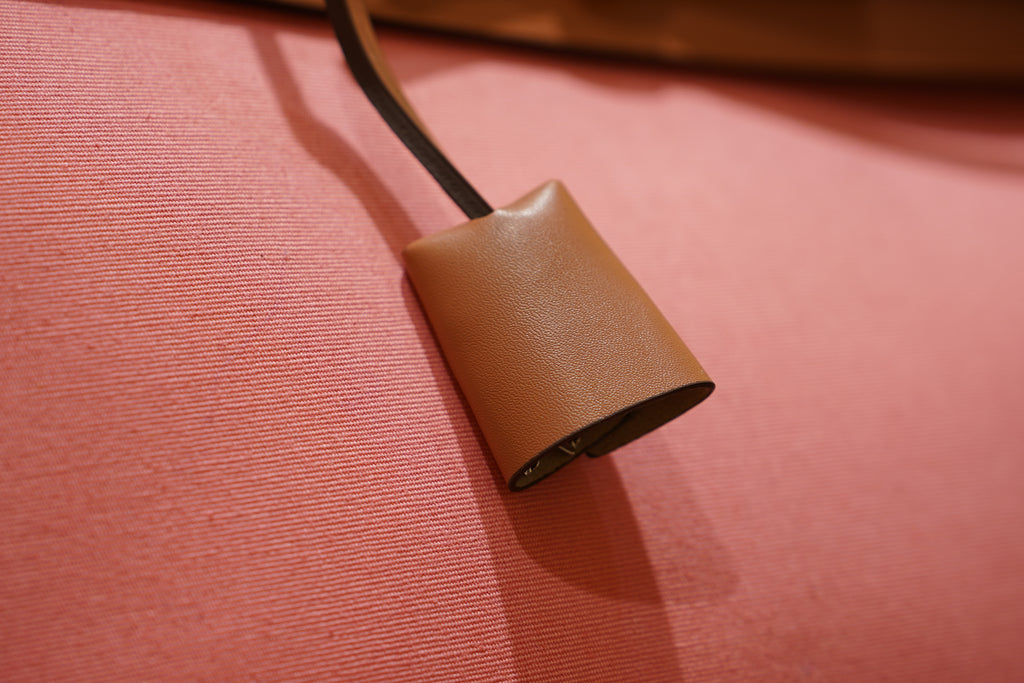 Hermes | Herbag Medium – Canvas – Pink and Tan – Silver Hardware