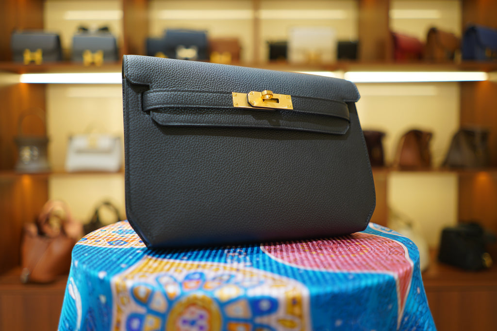 Hermes | Kelly Depeches 25 – Togo – Black – Gold Hardware