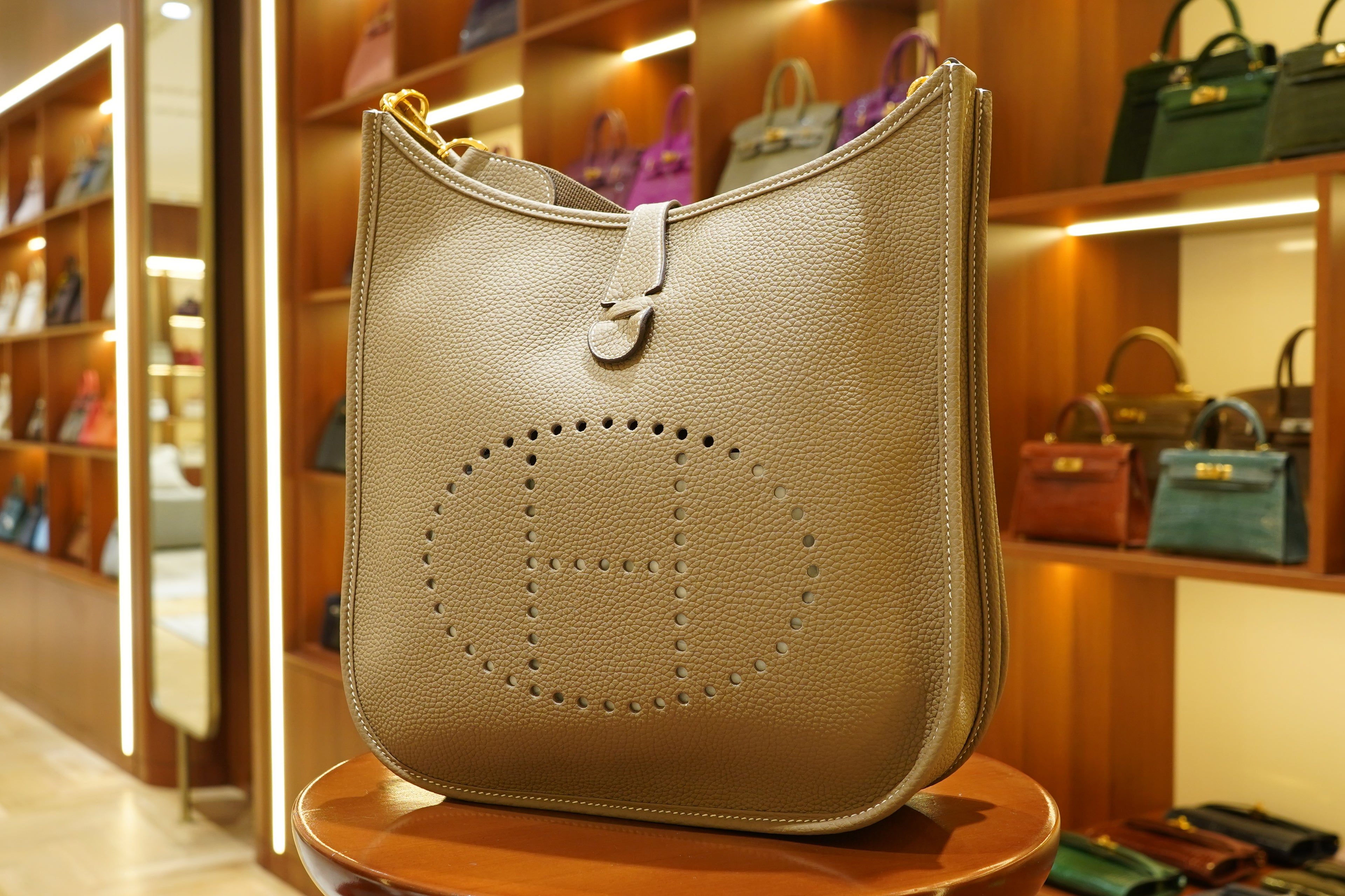 Hermes | Evelyne – Epsom – Beige – Gold Hardware