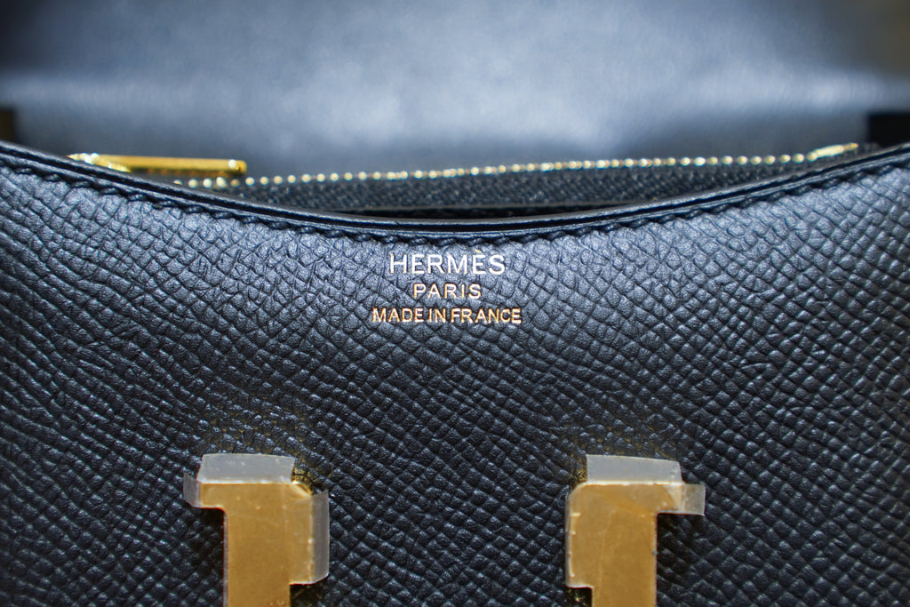 Hermes | Constance Slim Wallet – Epsom – Black – Gold Hardware