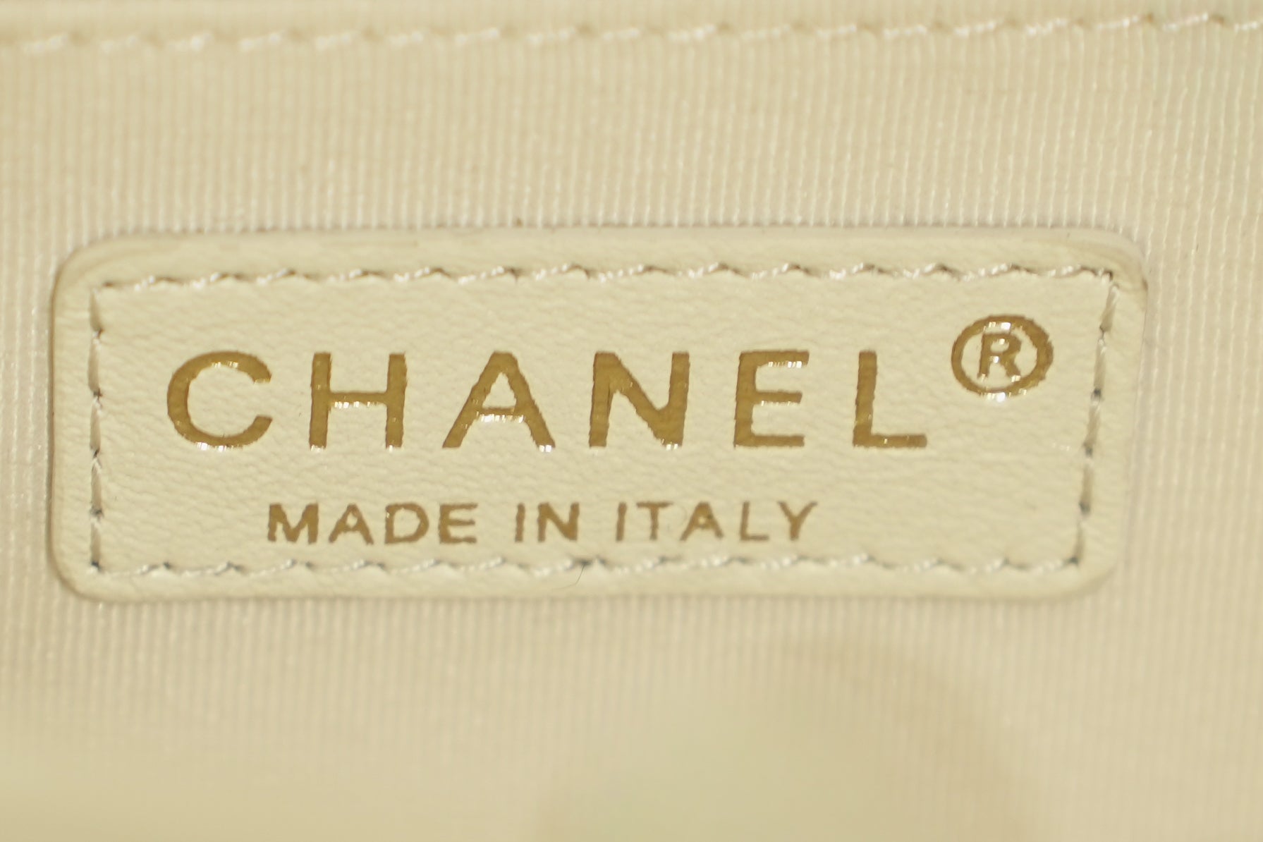 Chanel | Boy Bag – Caviar Leather – White – Gold Hardware