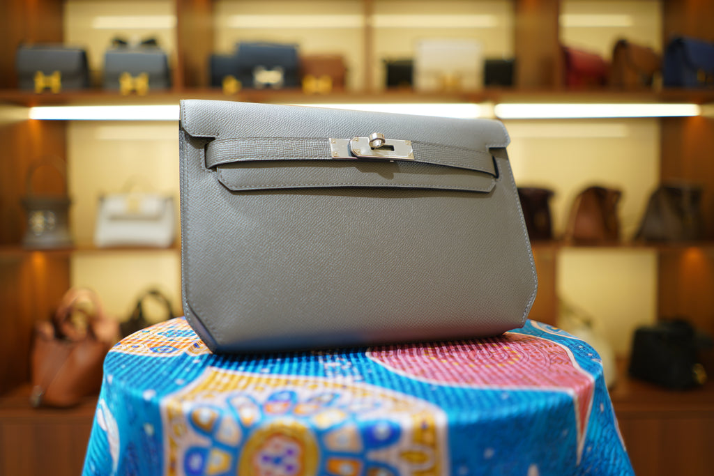 Hermes | Kelly Depeches 25 – Epsom – Grey – Silver Hardware