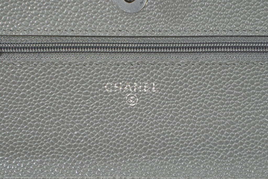 Chanel | Wallet on Chain – Caviar – Grey – Gold Hardware