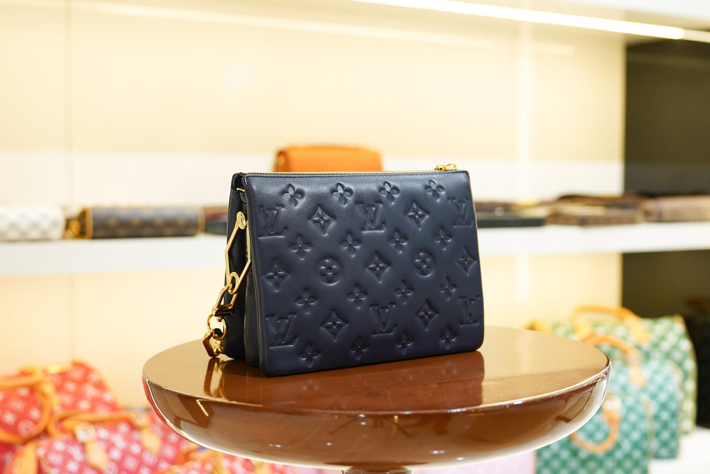 Louis Vuitton | Coussin-Small – Leather – Navy – Gold Hardware