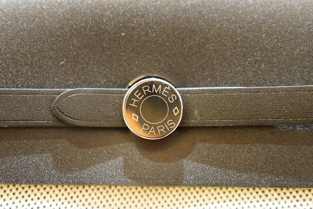 Hermes | Herbag Mini – Canvas – Beige – Silver Hardware