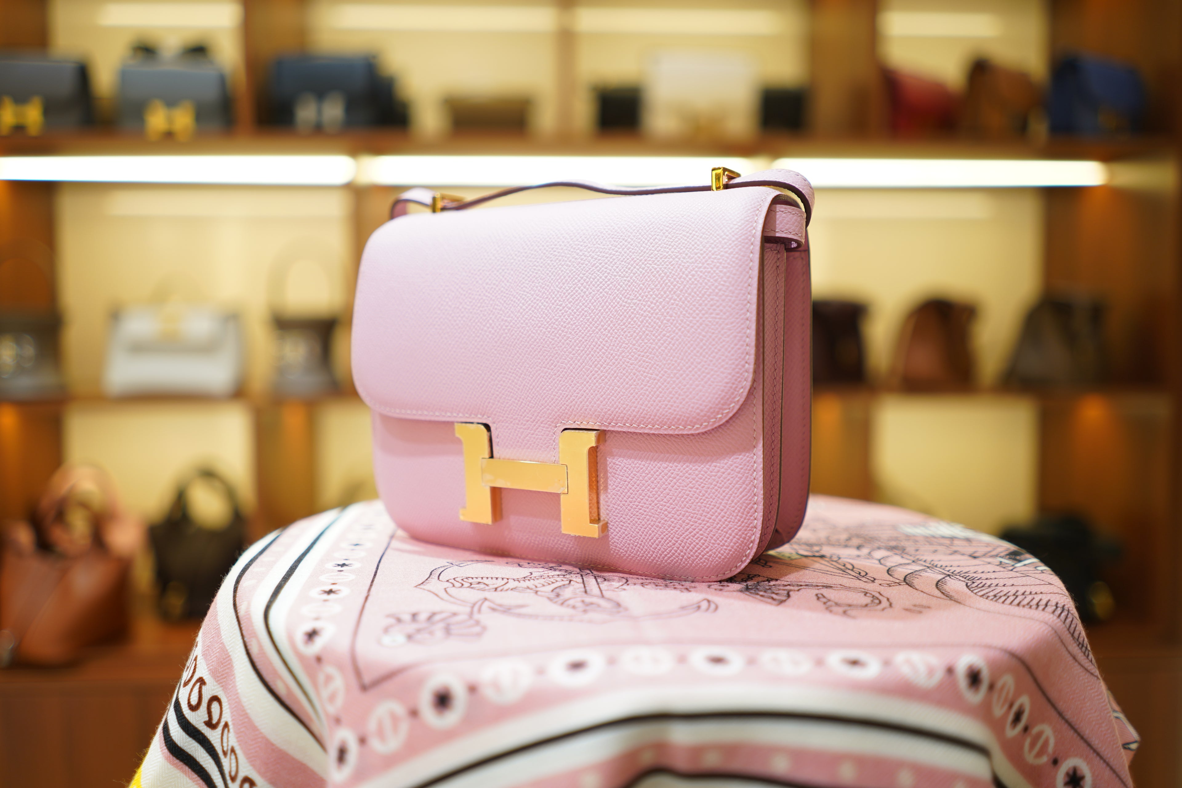 Hermes | Constance – Epsom – Pink – Gold Hardware