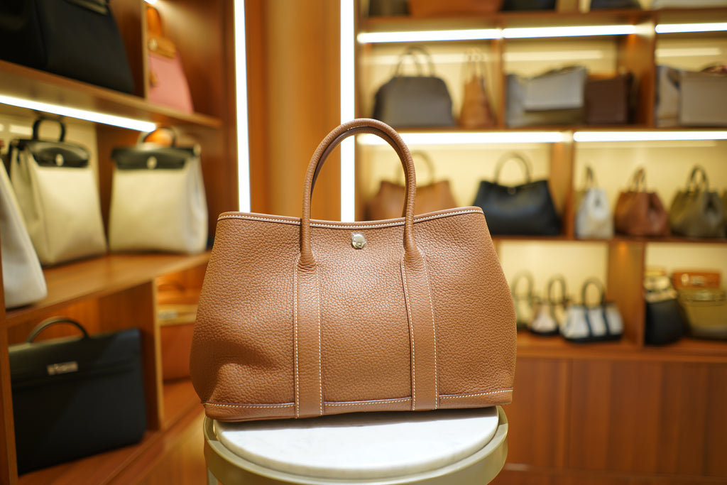 Hermes | Garden Party – Togo – Brown – Gold Hardware