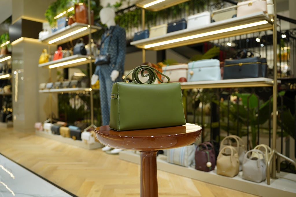 Loro Piana | Extra Bag L27 – Leather – Green – Gold Hardware