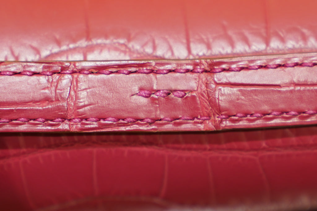 Hermes | Constance – Crocodile Leather – Burgundy – Gold Hardware