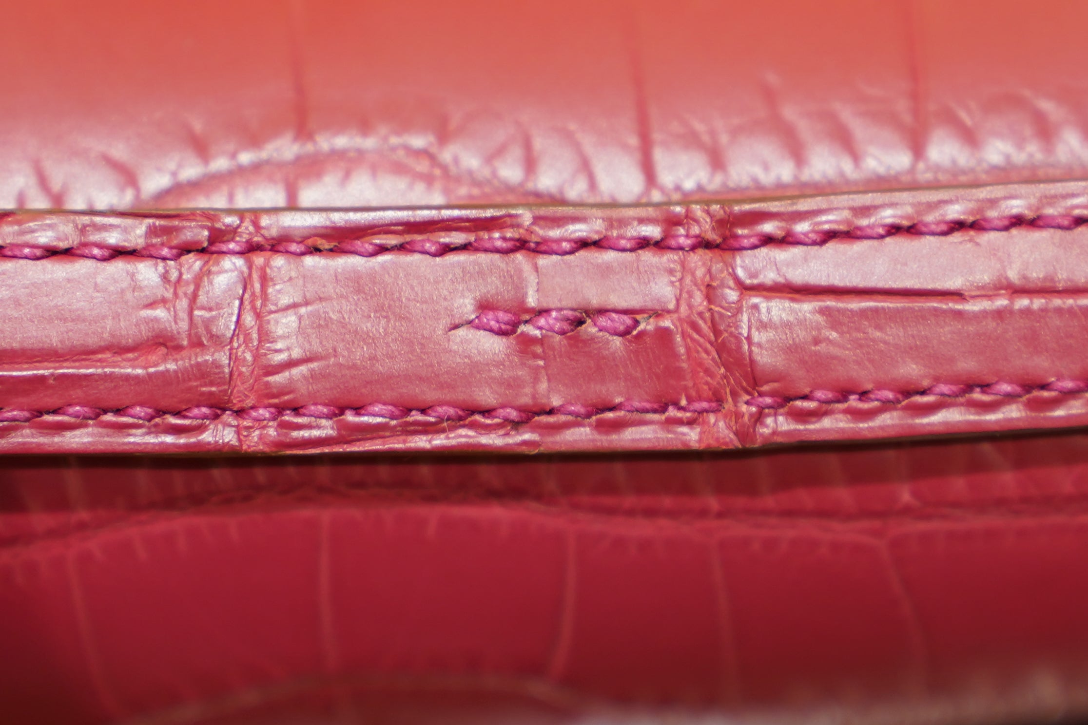 Hermes | Constance – Crocodile Leather – Burgundy – Gold Hardware