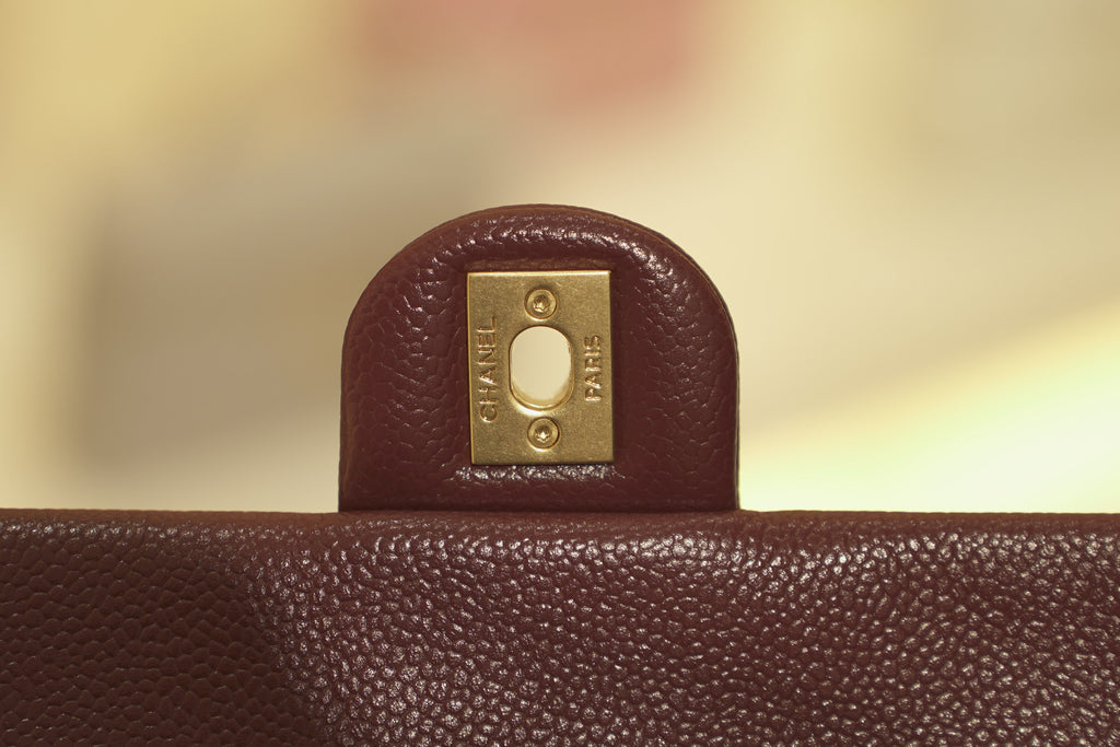 Chanel | Classic Flap Bag – Leather – Burgundy – Gold Hardware