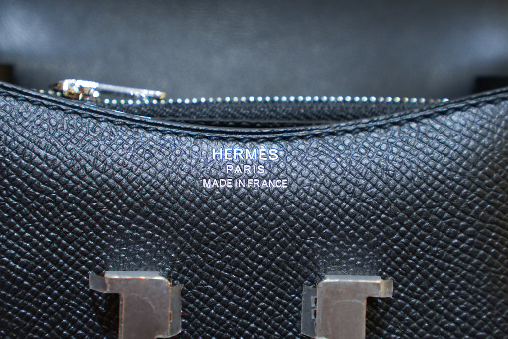 Hermes | Constance Slim Wallet – Epsom – Black – Silver Hardware