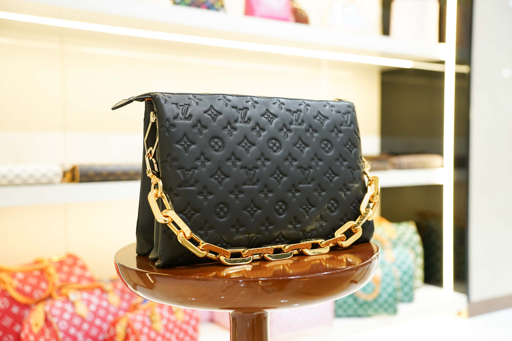 Louis Vuitton | Coussin Large – Leather – Black – Gold Hardware