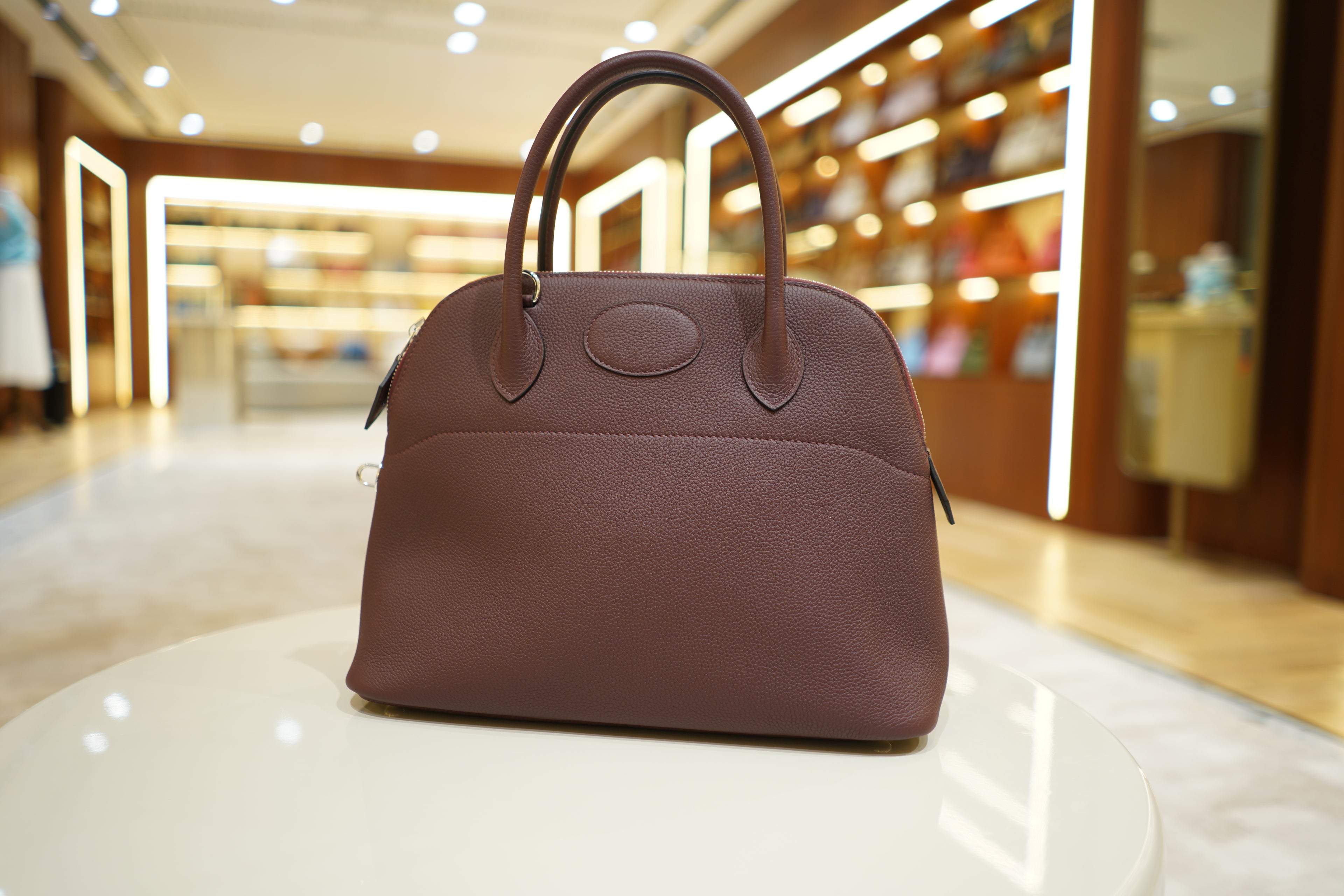 Hermes | Bolide – 31 – Togo – Burgundy – Gold Hardware