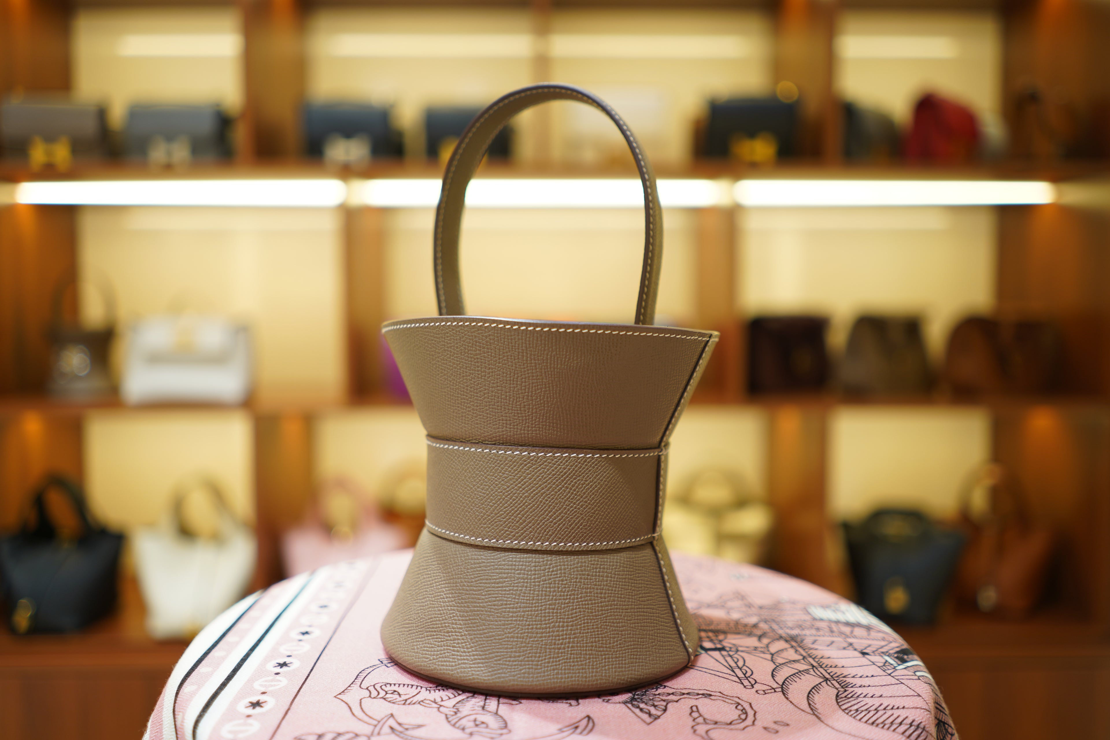 Hermes | Mini Medor – Togo – Beige – Silver Hardware