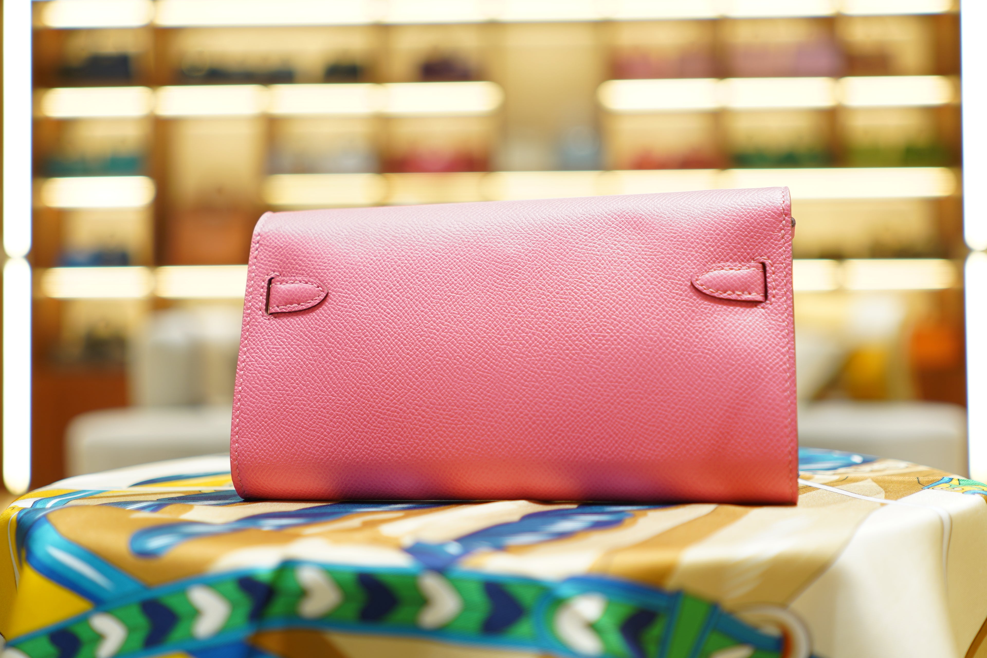 Hermes | Kelly To Go Wallet – Epsom – Pink – Gold Hardware