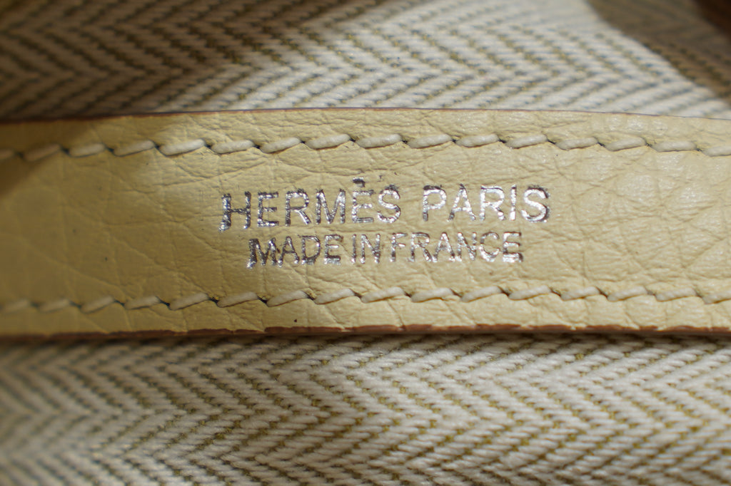 Hermes | Garden Party Mini – Togo – White – Silver Hardware