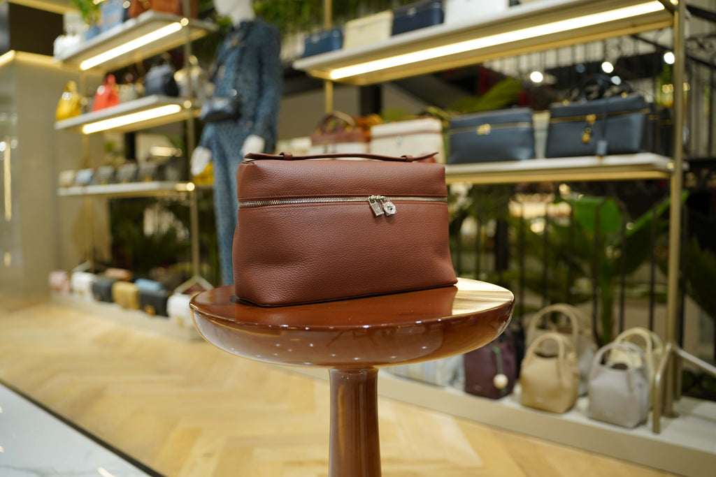 Loro Piana | Extra Bag L27 – Leather – Brown – Silver Hardware